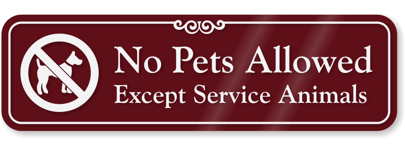 No Pet Policy at ISSC